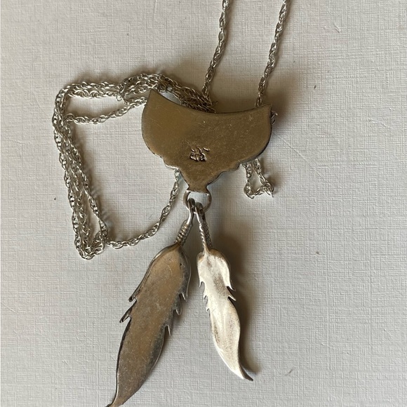 Sterling Silver Native American Turquoise necklace - Picture 3 of 3